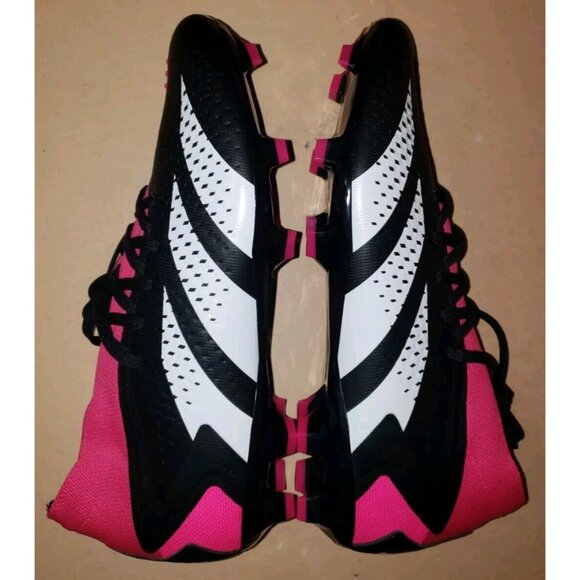 Adidas Predator Accuracy.2 FG Black/Pink Soccer Cleats GW4586 Men’s 8.5 & 9 - Picture 11 of 16